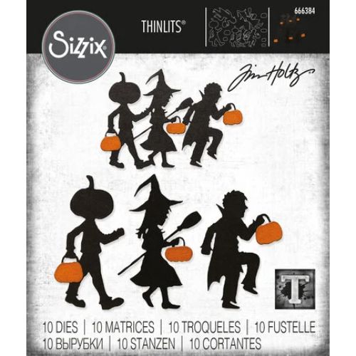 Sizzix Thinlits Die Set 10PK - Halloween Night by Tim Holtz