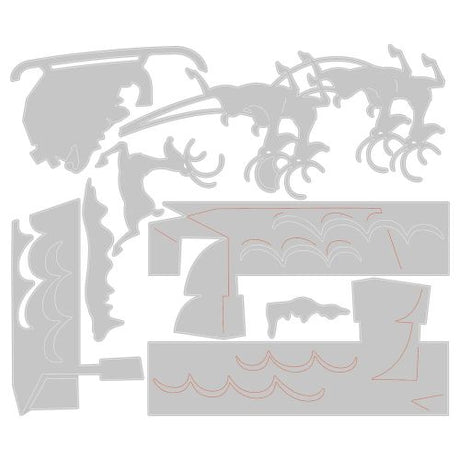 Sizzix Thinlits Die Set 8PK - Reindeer Sleigh by Tim Holtz