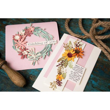 Sizzix Thinlits Dies By Tim Holtz 14/Pkg vault Funky Floral Wreath