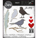 Sizzix Thinlits Dies By Tim Holtz 8/Pkg Vault Lovebirds