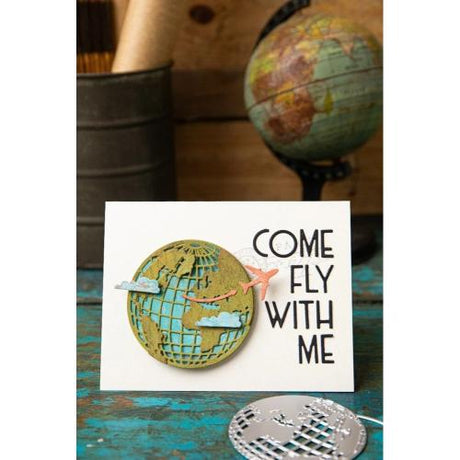 Sizzix Thinlits Dies By Tim Holtz 45/Pkg Vault World Travel