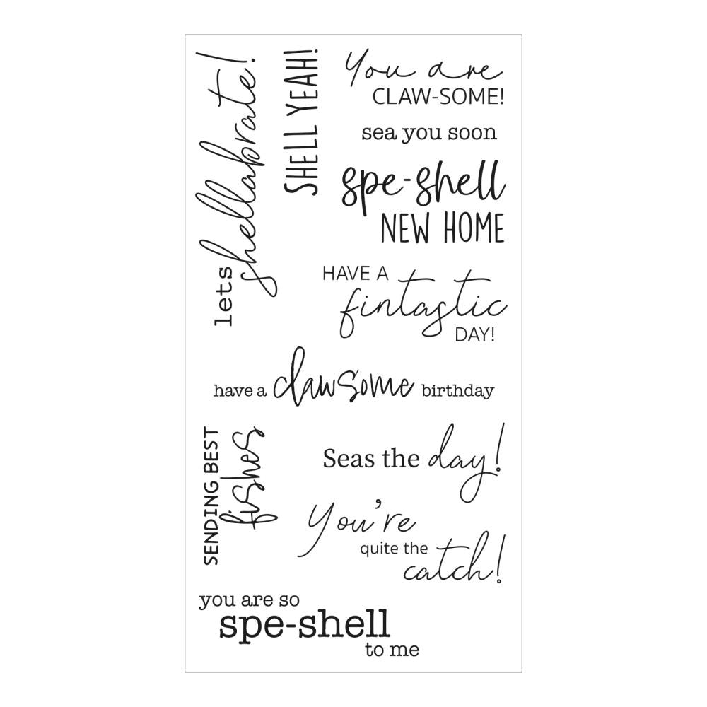 Sizzix Clear Stamps 11/Pkg Seas The Day