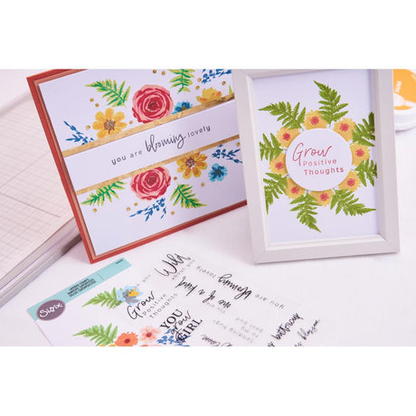 Sizzix Layered Clear Stamps 20/Pkg Painted Florals