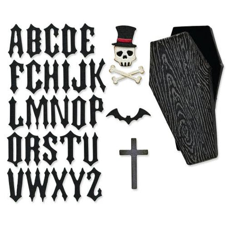 Sizzix Thinlits Die Vault Coffin Box (34pcs) by Tim Holtz (666680)