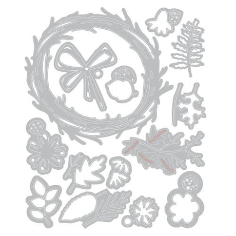Sizzix Thinlits Die by Tim Holtz Vault Foliage Wreath (14pcs) (666682)