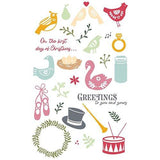 Sizzix A5 Clear Stamps Set 30/Pkg By Catherine Pooler-12 Days Of Christmas - 666726