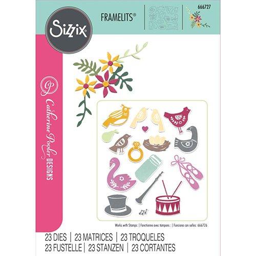 Sizzix Framlits Die Set 23/Pkg By Catherine Pooler 12 Days of Christmas #2= 666727