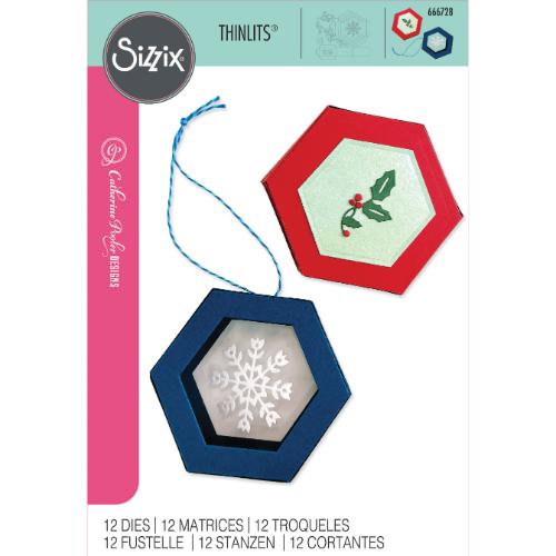 Sizzix Thinlits Die Set 12/Pkg By Catherine Pooler-Hanging Ornament Box - 666728