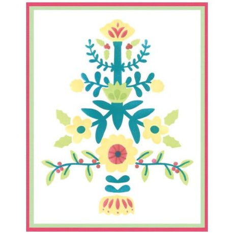 Sizzix A6 Layered Stencils 4/Pkg By Catherine Pooler Folk Tree - 666731