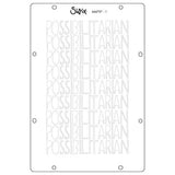 Sizzix Clear Stamp Set 13/Pkg W/Stencils 3/Pkg By Cat Kerr-Possibilitarian - 666757