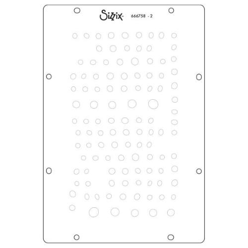 Sizzix Clear Stamp Set 6/Pkg W/Stencils 3/Pkg By Cat Kerr-The Visiter- 666758