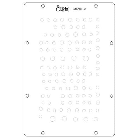 Sizzix Clear Stamp Set 6/Pkg W/Stencils 3/Pkg By Cat Kerr-The Visiter- 666758