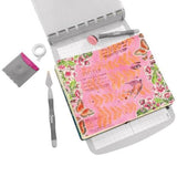 Sizzix Clear Stamp Set 6/Pkg W/Stencils 3/Pkg By Cat Kerr-The Visiter- 666758