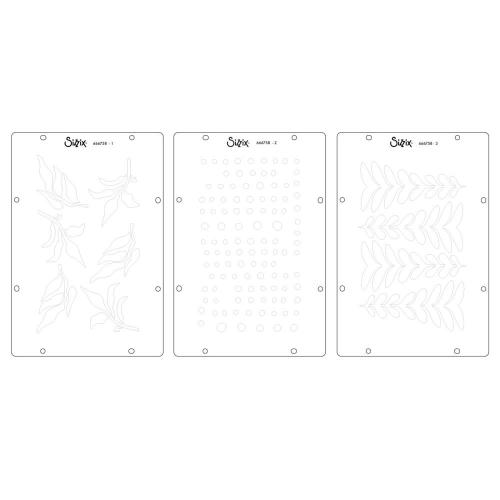 Sizzix Clear Stamp Set 6/Pkg W/Stencils 3/Pkg By Cat Kerr-The Visiter- 666758