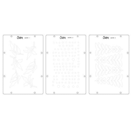 Sizzix Clear Stamp Set 6/Pkg W/Stencils 3/Pkg By Cat Kerr-The Visiter- 666758