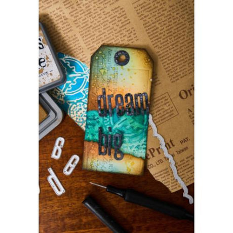 Sizzix Multi Level Textured Impressions Embossing Folder Vault Airmail by Tim Holtz