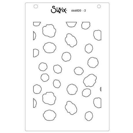 Sizzix A6 Stencil 4PK   Serene Sophisticate #2 by Stacey Park