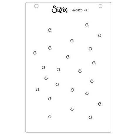 Sizzix A6 Stencil 4PK   Serene Sophisticate #2 by Stacey Park