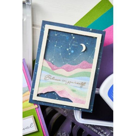 Sizzix A5 Clear Stamps  18PK w/Framelits Die Mountain High by Stacey Park