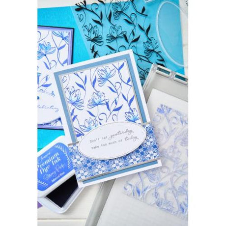 Sizzix A5 Clear Stamps  8PK w/Framelits Die Wall Flower by Stacey Park