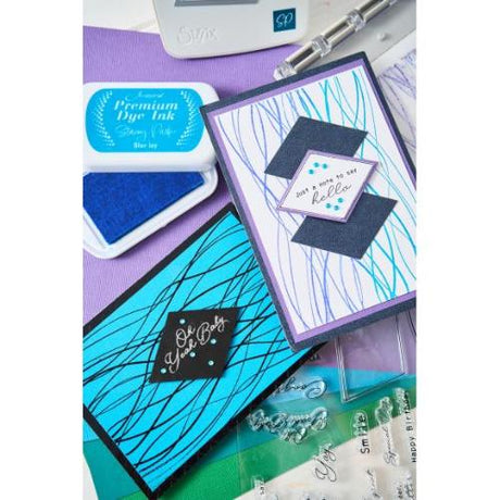 Sizzix A5 Clear Stamps  14PK w/Framelits Die Live Wire by Stacey Park
