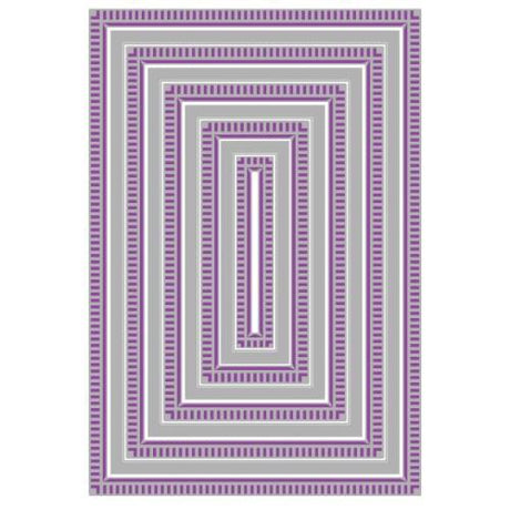 Sizzix Framelits Die by Stacey Park Fanciful Reversed, Renee Deco Rectangles (9pcs) (666846)
