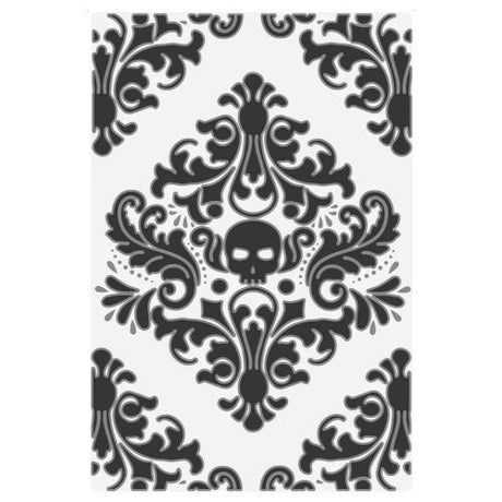 Sizzix Multi-Level Texture Fades A6 Embossing Folder Vault Skull by Tim Holtz (666912)