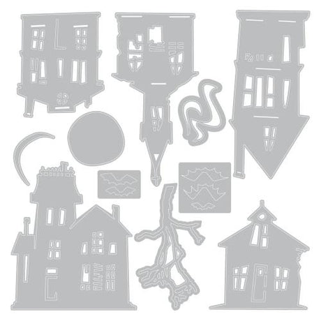 Sizzix Thinlits Die Vault Ghost Town (11pcs) by Tim Holtz (666915)
