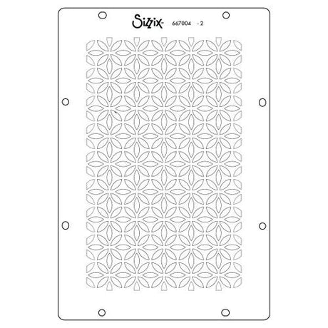 Sizzix Studio Layered Stencils by Willow Wolfe Backgrounds (4pcs) (667004)