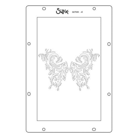 Sizzix Studio Layered Stencils Butterflies by Willow Wolfe (667040)