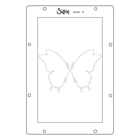Sizzix Studio Layered Stencils Butterflies by Willow Wolfe (667040)