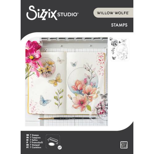 Sizzix Studio Clear Stamps by Willow Wolfe Magnolia (7pcs) (667027)