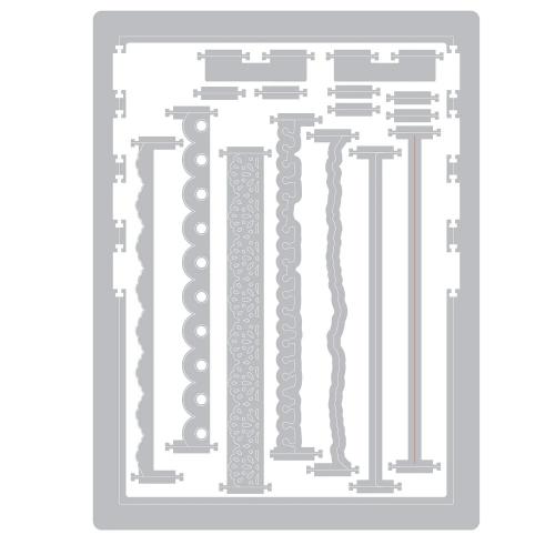 Sizzix Thinlits Die by 49 and Market Snap and Swap Journal Set (16pcs) (667062)