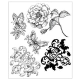 Sizzix Studio Clear Stamps Ornamental Butterflies by Willow Wolfe (667028)