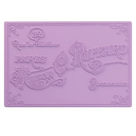Sizzix Studio A6 Multi-Level Embossing Folder Vintage Label by Willow WolfeÊ(667029)