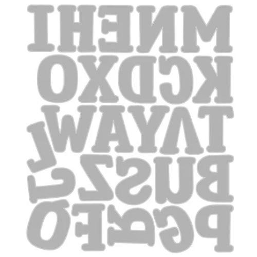 Sizzix Thinlits Die Set Nora Alphabet (26pcs) by Eileen Hull (667065)
