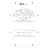 Sizzix Studio Clear Stamps w/ Stencils Hummingbird and Orchids by Willow Wolfe (667125)