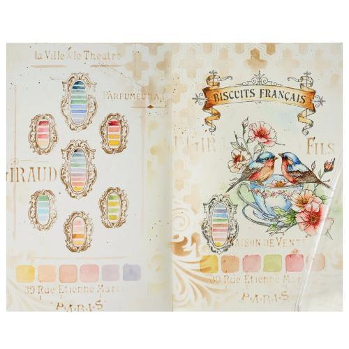 Sizzix Studio Clear Stamps w/ Stencils Birds and Biscuits by Willow Wolfe (667126)