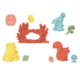 Sizzix Kid Create Clear Stamps Set w/Framelits Die Forest Friends (667153)
