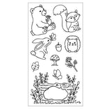 Sizzix Kid Create Clear Stamps Set w/Framelits Die Forest Friends (667153)