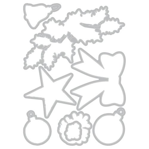 Sizzix Clear Stamps Set w/Framelit Dies Build a Wreath by 49 & Market (667175)