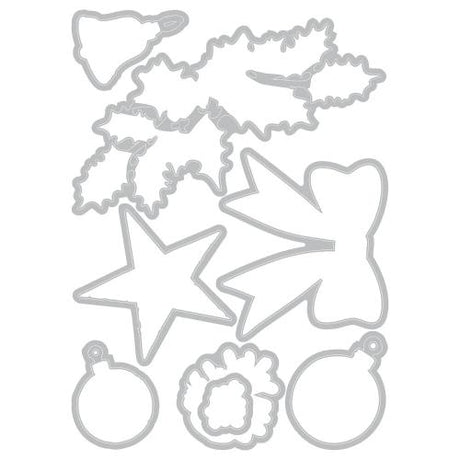 Sizzix Clear Stamps Set w/Framelit Dies Build a Wreath by 49 & Market (667175)