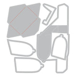 Sizzix Clear Stamps Set w/Framelit Dies Letter Drop by 49 & Market (667177)