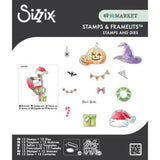 Sizzix Clear Stamps Set w/Framelit Dies Holiday Drop by 49 & Market (667178)