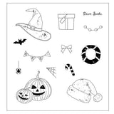 Sizzix Clear Stamps Set w/Framelit Dies Holiday Drop by 49 & Market (667178)