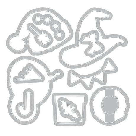 Sizzix Clear Stamps Set w/Framelit Dies Holiday Drop by 49 & Market (667178)