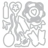 Sizzix Clear Stamps Set w/Framelit Dies Sweet Drop by 49 & Market (667179)