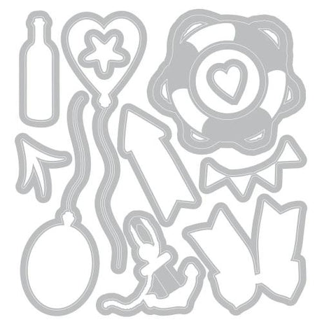 Sizzix Clear Stamps Set w/Framelit Dies Sweet Drop by 49 & Market (667179)