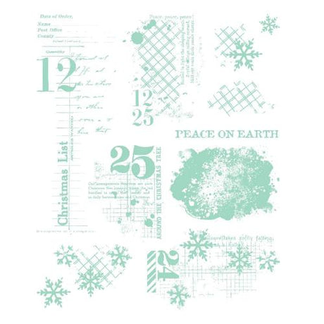 Sizzix Clear Stamps Set Holiday Textures by 49 & Market (667181)