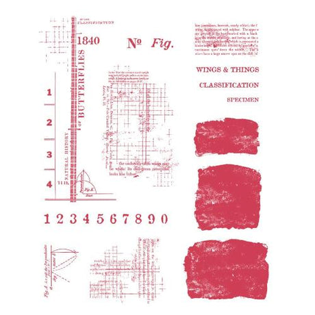Sizzix Clear Stamps Set Wings & Things by 49 & Market (667183)